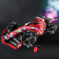 HKM-541459 F1 Remote Control Racing Car with Drift Stunt Spray for Kids - 2.4G Electric RC Karting
