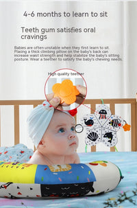 HKM-541523 Infant Prone Pillow for Head Support and Learning Lying Exercises, Ages 1-3 Years