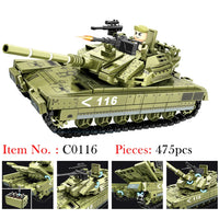 HKM-541779 Military Battle Tank Building Blocks Set for Kids - DIY Construction Toy, Ages 6+