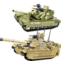 HKM-541779 Military Battle Tank Building Blocks Set for Kids - DIY Construction Toy, Ages 6+