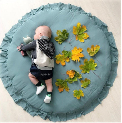 HKM-541971 Soft Cotton Baby Play Mat - 2cm Thick, 100cm Diameter