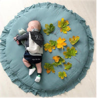 HKM-541971 Soft Cotton Baby Play Mat - 2cm Thick, 100cm Diameter