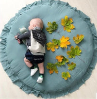HKM-541971 Soft Cotton Baby Play Mat - 2cm Thick, 100cm Diameter