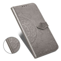 HKM-542291 Solid Color Flip Leather Case for Samsung Devices - Compatible with S6, S7, S8, S9, S10, A Series, Note Series