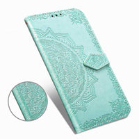 HKM-542291 Solid Color Flip Leather Case for Samsung Devices - Compatible with S6, S7, S8, S9, S10, A Series, Note Series
