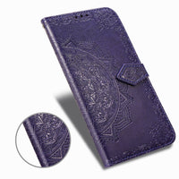 HKM-542291 Solid Color Flip Leather Case for Samsung Devices - Compatible with S6, S7, S8, S9, S10, A Series, Note Series