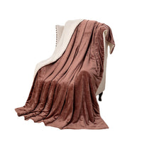 HKM-542355 Thick Double Layer Flannel Blanket – Soft Polyester Fiber for All Seasons in Multiple Solid Colors