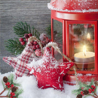 HKM-542483 10pcs Artificial Pine Picks with Mini Berries and Pinecones for Holiday Decorations and Floral Arrangements