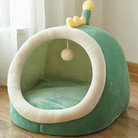 HKM-542483 Animal-Shaped Pet Kennel for Cats and Dogs in Crystal Velvet with PP Cotton Filling - Available in Three Sizes