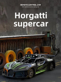 HKM-542611 Remote-Controlled Simulation Bugatti Supercar Model with 4-Channel Control, Indoor/Outdoor Use for Ages 5 and Up