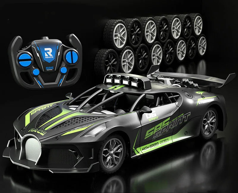 HKM-542611 Remote-Controlled Simulation Bugatti Supercar Model with 4-Channel Control, Indoor/Outdoor Use for Ages 5 and Up