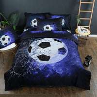 HKM-542675 3D Cartoon Basketball Themed Duvet Cover Set - 3 Pieces, Multiple Sizes Available
