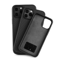 HKM-542739 Wooden Phone Case for iPhone 12 – TPU & Kevlar Back Cover in Solid Color