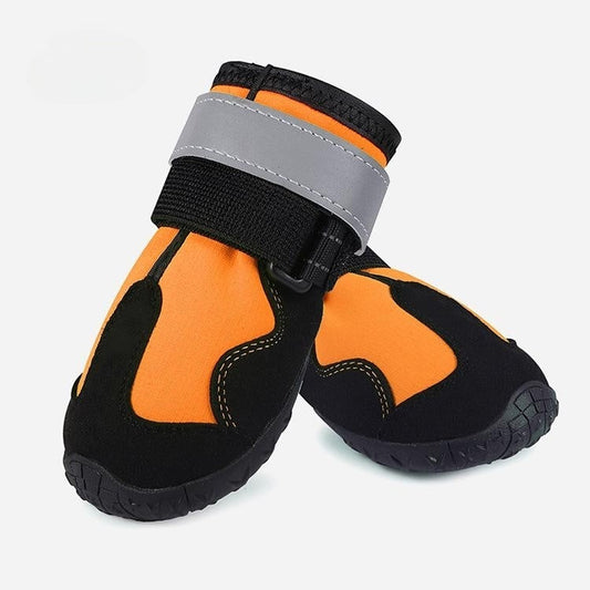 HKM-543059 Waterproof Non-Slip Reflective Dog Shoes, Kick-Resistant, Available in Multiple Colors and Sizes
