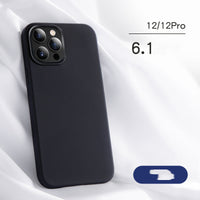 HKM-543443 Liquid Silicone Mobile Phone Case for iPhone 12, 12 Pro, 12 Pro Max, and 12 Mini - Soft Touch Protection