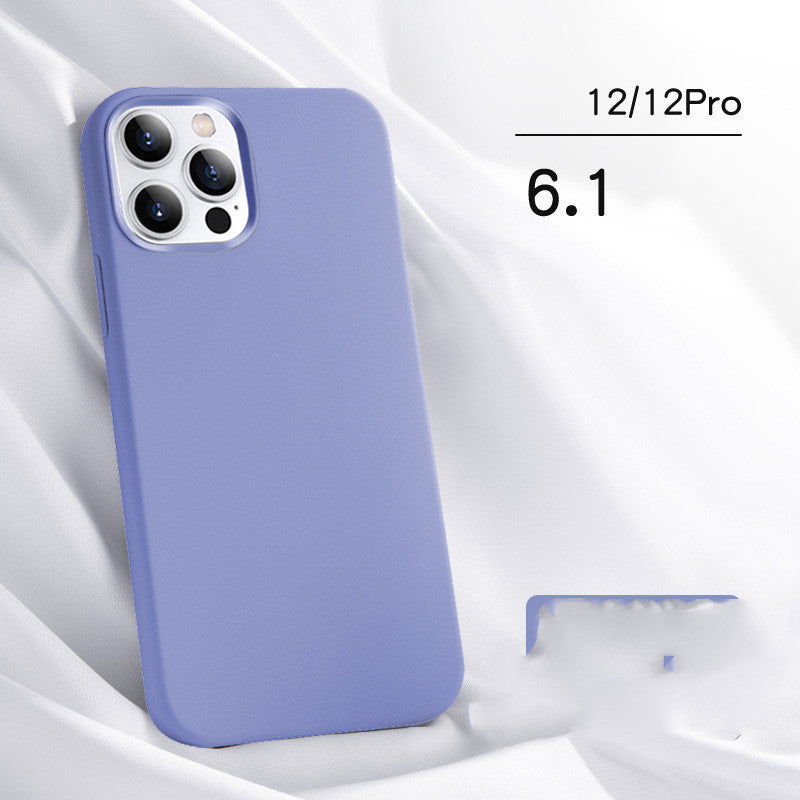 HKM-543443 Liquid Silicone Mobile Phone Case for iPhone 12, 12 Pro, 12 Pro Max, and 12 Mini - Soft Touch Protection