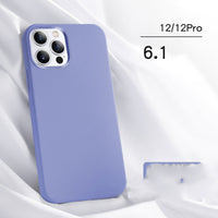 HKM-543443 Liquid Silicone Mobile Phone Case for iPhone 12, 12 Pro, 12 Pro Max, and 12 Mini - Soft Touch Protection