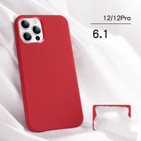 HKM-543443 Liquid Silicone Mobile Phone Case for iPhone 12, 12 Pro, 12 Pro Max, and 12 Mini - Soft Touch Protection