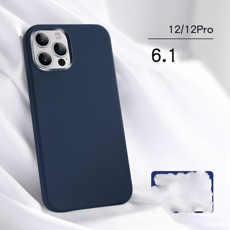 HKM-543443 Liquid Silicone Mobile Phone Case for iPhone 12, 12 Pro, 12 Pro Max, and 12 Mini - Soft Touch Protection