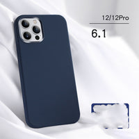 HKM-543443 Liquid Silicone Mobile Phone Case for iPhone 12, 12 Pro, 12 Pro Max, and 12 Mini - Soft Touch Protection