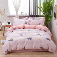 HKM-543507 Cotton Bedding Set - Four-Piece Quilt Cover and Sheet for 1.8M Bed