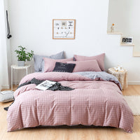 HKM-543507 Cotton Bedding Set - Four-Piece Quilt Cover and Sheet for 1.8M Bed