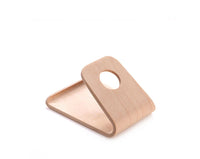 HKM-543571 Wooden Lazy Bracket Stand for iPhone - Compatible with Various Models, Walnut & White Maple Options