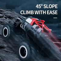 HKM-543763 Amphibious 4x4 Remote Control Monster Truck - All Terrain Climbing Stunt Car with 360 Degree Rotation