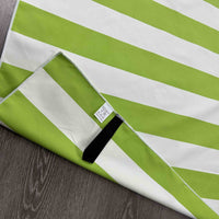 HKM-543763 Double-Sided Velvet Quick-Drying Striped Bath Towel for Beach and Sports