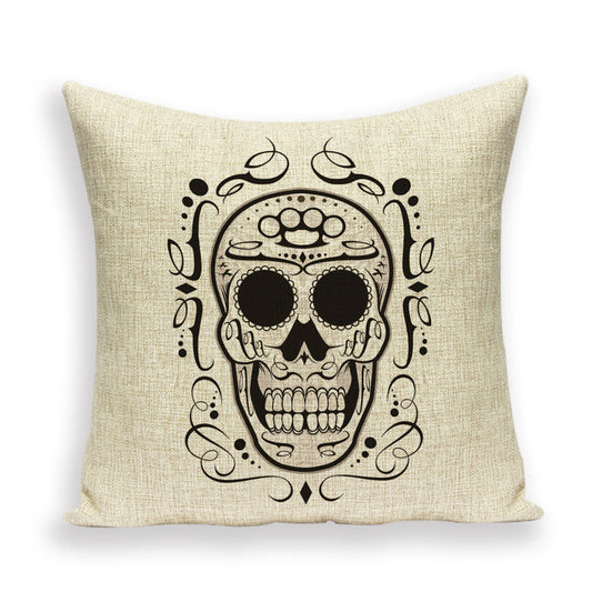 HKM-543891 Chinese Classical Skull Cushion Cover for Home Decoration and Car Use
