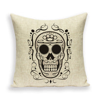 HKM-543891 Chinese Classical Skull Cushion Cover for Home Decoration and Car Use