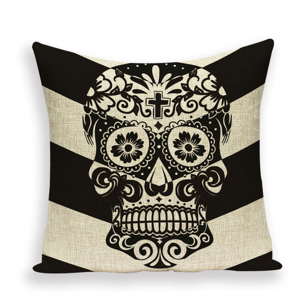 HKM-543891 Chinese Classical Skull Cushion Cover for Home Decoration and Car Use
