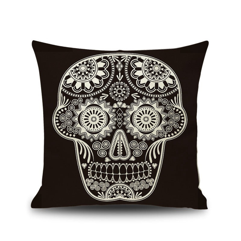 HKM-543891 Chinese Classical Skull Cushion Cover for Home Decoration and Car Use