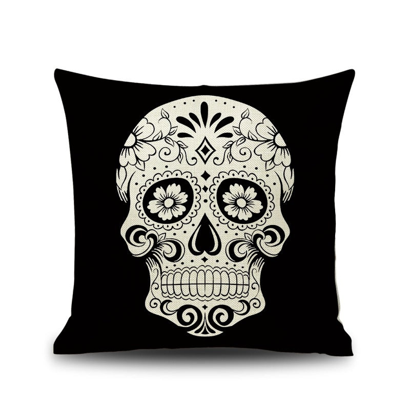 HKM-543891 Chinese Classical Skull Cushion Cover for Home Decoration and Car Use