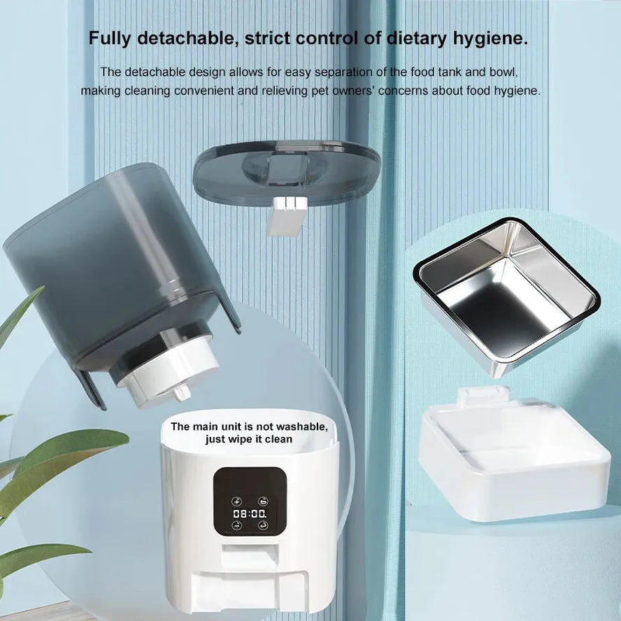 KTX-543955 6L Smart Automatic Cat Feeder with 5G WiFi and Slow Feeding Mode