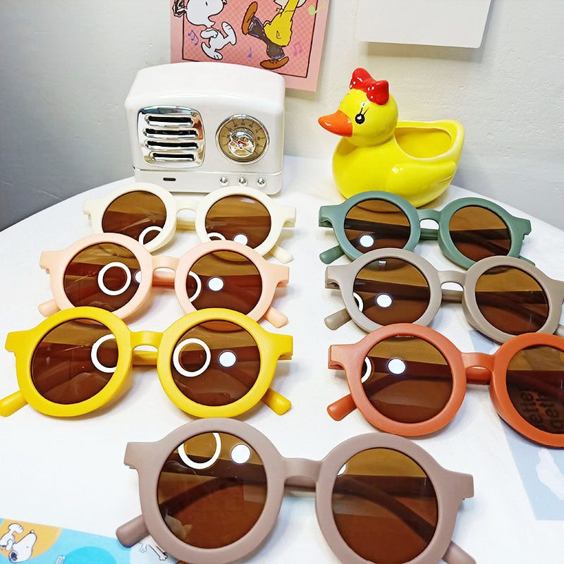 HKM-544019 Round Frame Pet Sunglasses for Medium and Large Dogs - Various Colors Available
