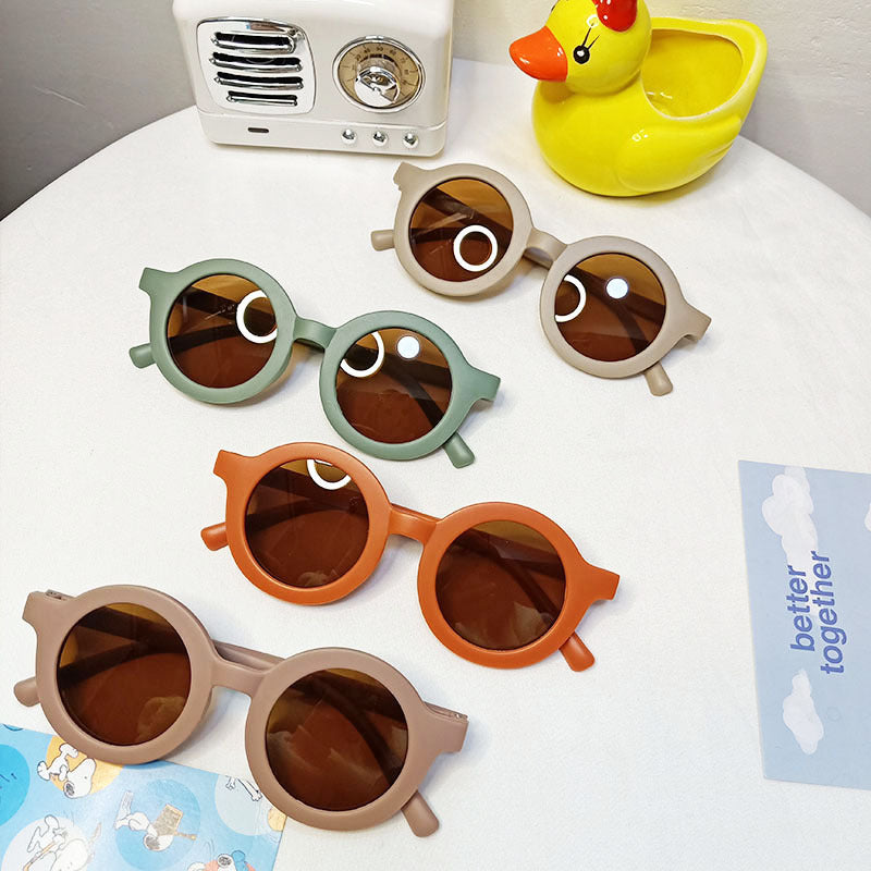 HKM-544019 Round Frame Pet Sunglasses for Medium and Large Dogs - Various Colors Available
