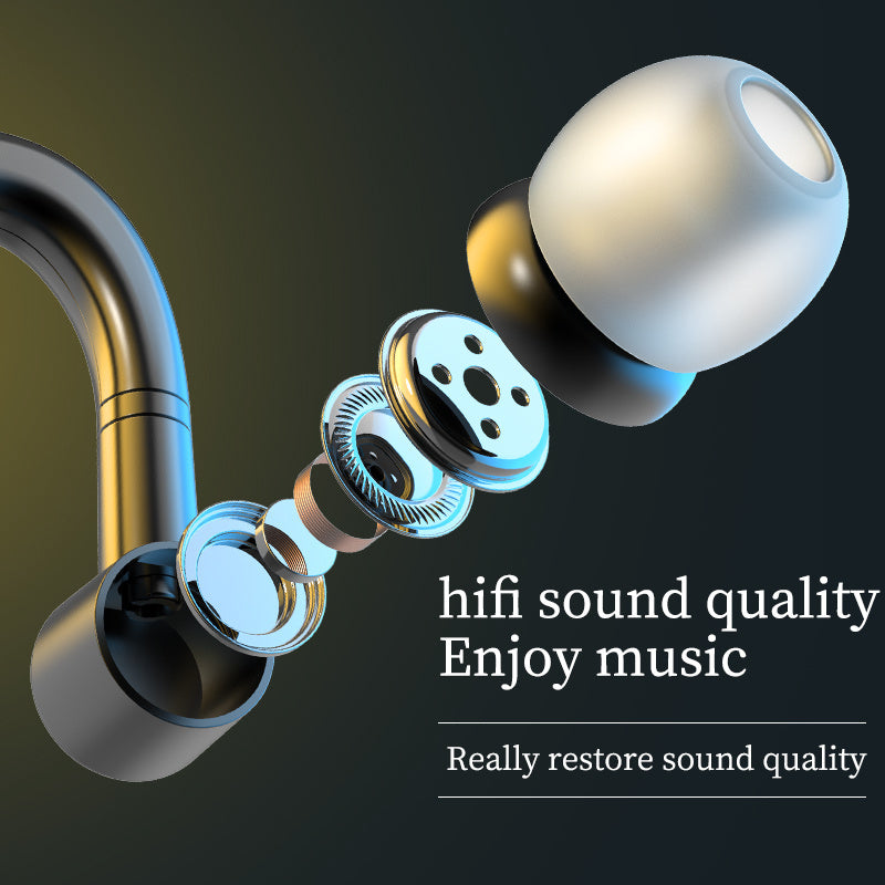 HKM-544019 Waterproof In-Ear Sports Headphones with Bluetooth 5.0 and Call Function