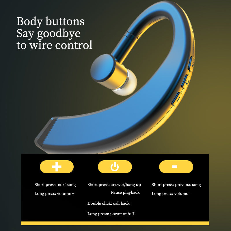 HKM-544019 Waterproof In-Ear Sports Headphones with Bluetooth 5.0 and Call Function