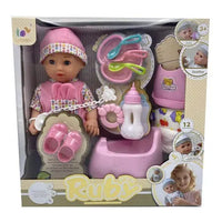 HKM-544147 12 Inch Reborn Doll with Eco-Friendly Accessories for Ages 2-7, Soft Silicone & Plastic, Mini Toy