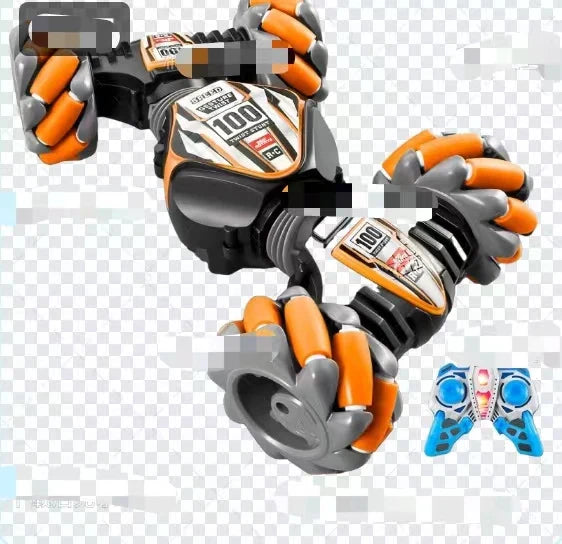 HKM-544339 Dual Remote Control Gesture Sensor RC Stunt Car with Light and Music, 1:24 Scale, Electric Powered, Indoor-Outdoor Use