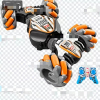 HKM-544339 Dual Remote Control Gesture Sensor RC Stunt Car with Light and Music, 1:24 Scale, Electric Powered, Indoor-Outdoor Use