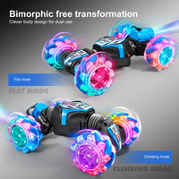 HKM-544339 Dual Remote Control Gesture Sensor RC Stunt Car with Light and Music, 1:24 Scale, Electric Powered, Indoor-Outdoor Use