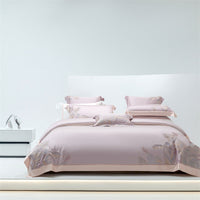HKM-544659 Cool Sensation 4-Piece Tencel Ice Modal Bedding Set with Plant Floral Design