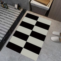 HKM-544723 Diatom Mud Absorbent Non-slip Bathroom Floor Mat - Modern Striped Design