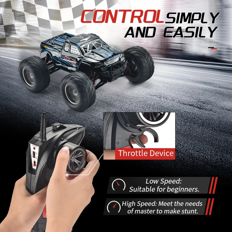 HKM-544915 1/12 Scale Brushless Remote Control Car - High Speed 4WD Off-Road Drift and Climb Toy