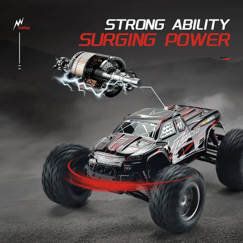 HKM-544915 1/12 Scale Brushless Remote Control Car - High Speed 4WD Off-Road Drift and Climb Toy