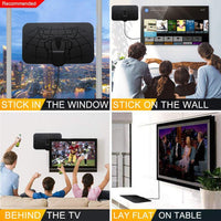 HKM-545235 1500 Miles 4K Amplified Antenna for DVB-T2 ISDB-T Broadcast, 3m Length with Multiple Models