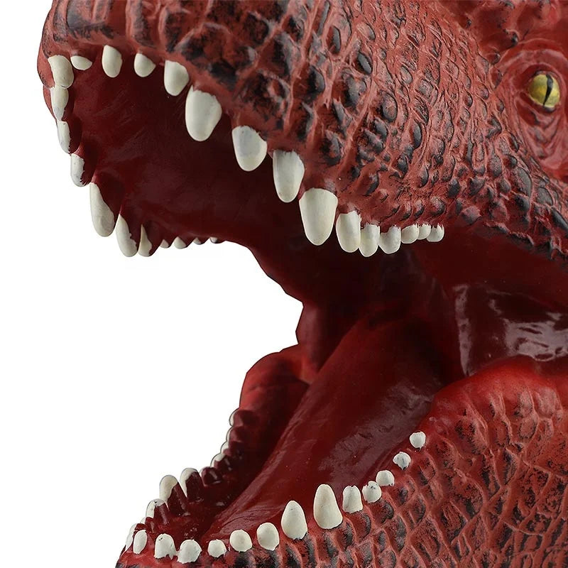 HKM-545299 Realistic Soft Rubber Dinosaur Hand Puppet Toy for Kids Ages 4 and Up