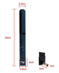 HKM-545363 Digital Indoor HDTV Antenna Receiver - Clear TV Key Satellite Aerial, Black, Fiber Material, Easy Setup